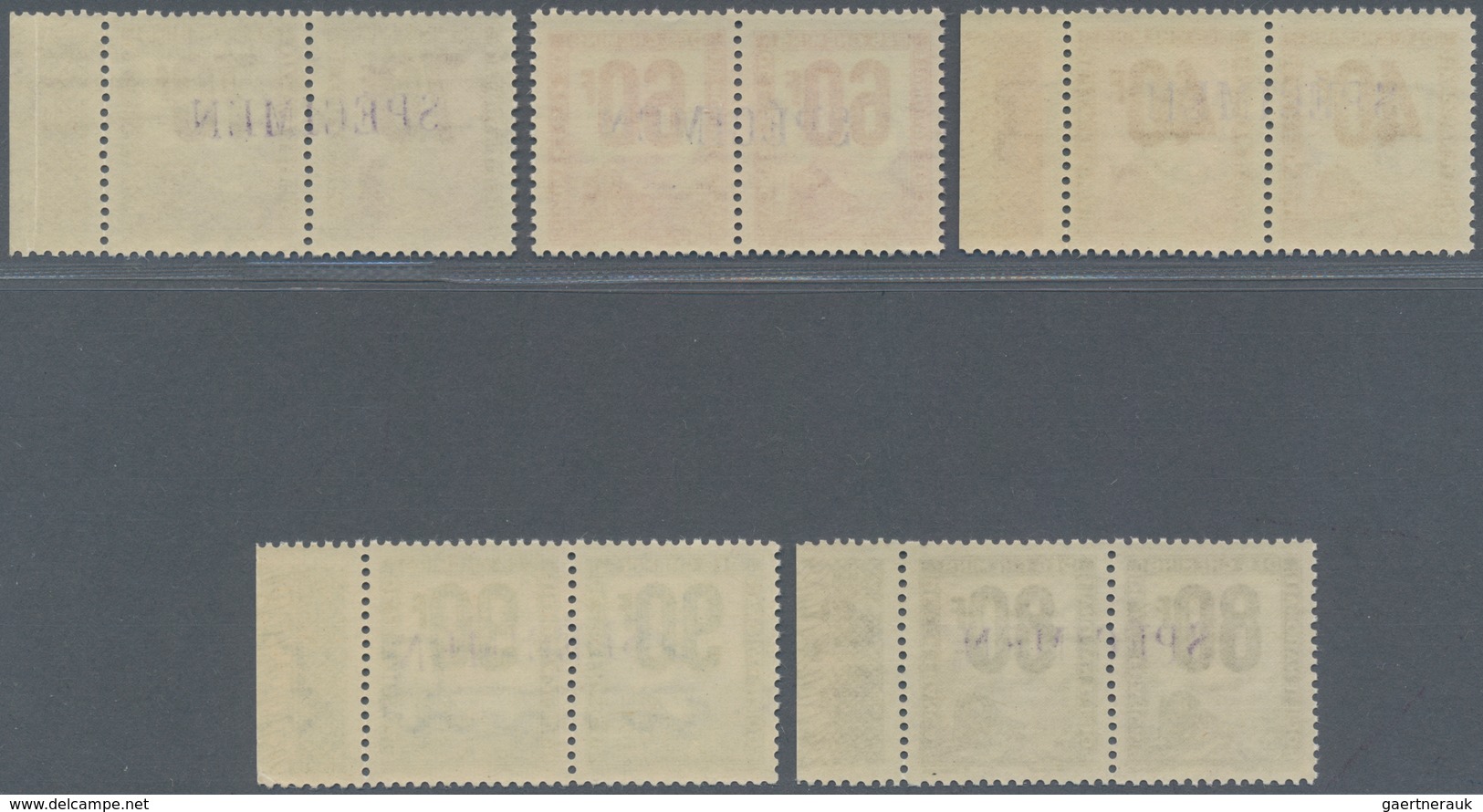 Frankreich - Postpaketmarken: 1944/1947, Parcel Post Stamps (train With Steam Locomotive - Societe N - Andere & Zonder Classificatie