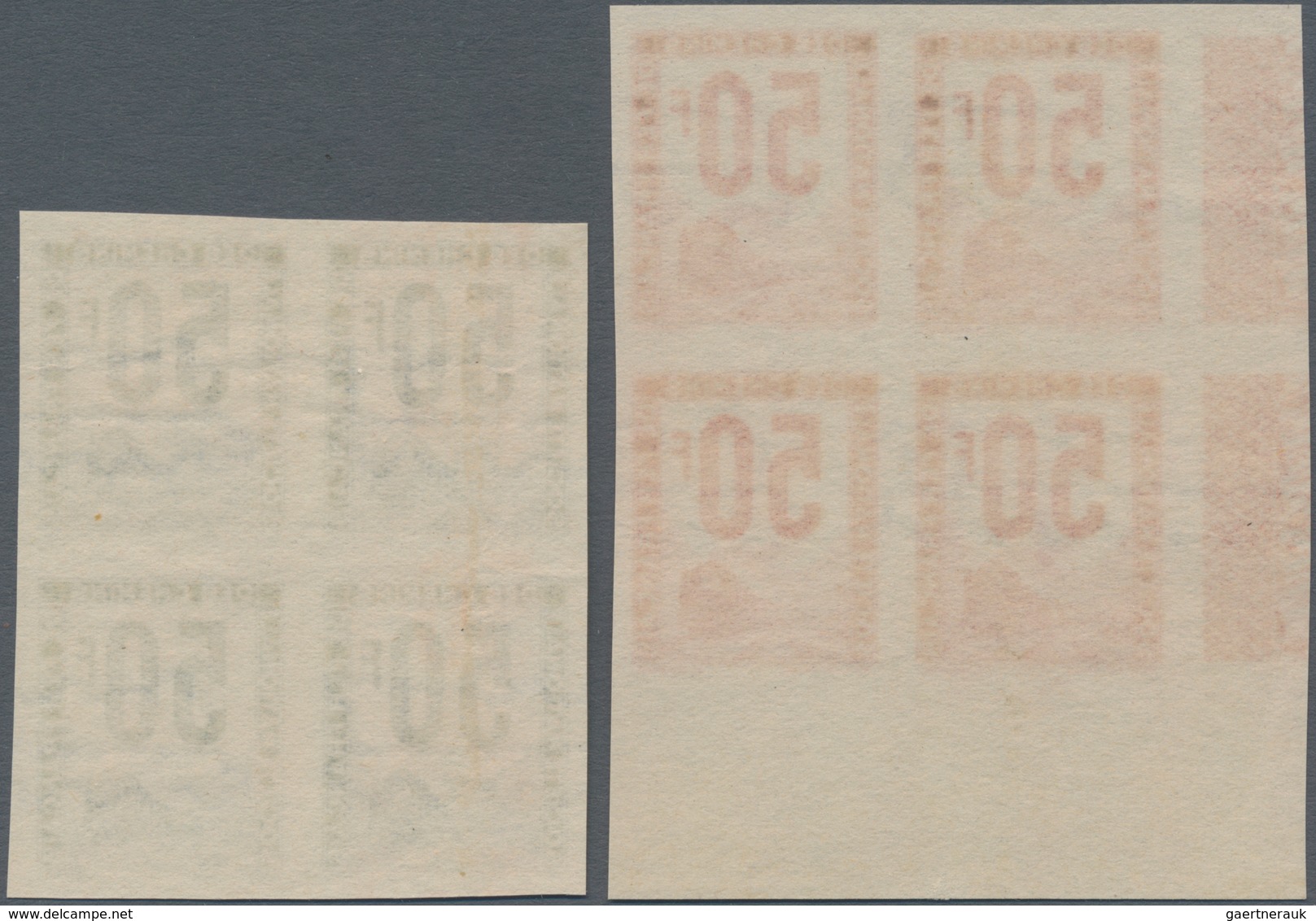 Frankreich - Postpaketmarken: 1944, Societe National Des Chemins De Fer Francais, 50fr. Red And 50fr - Other & Unclassified