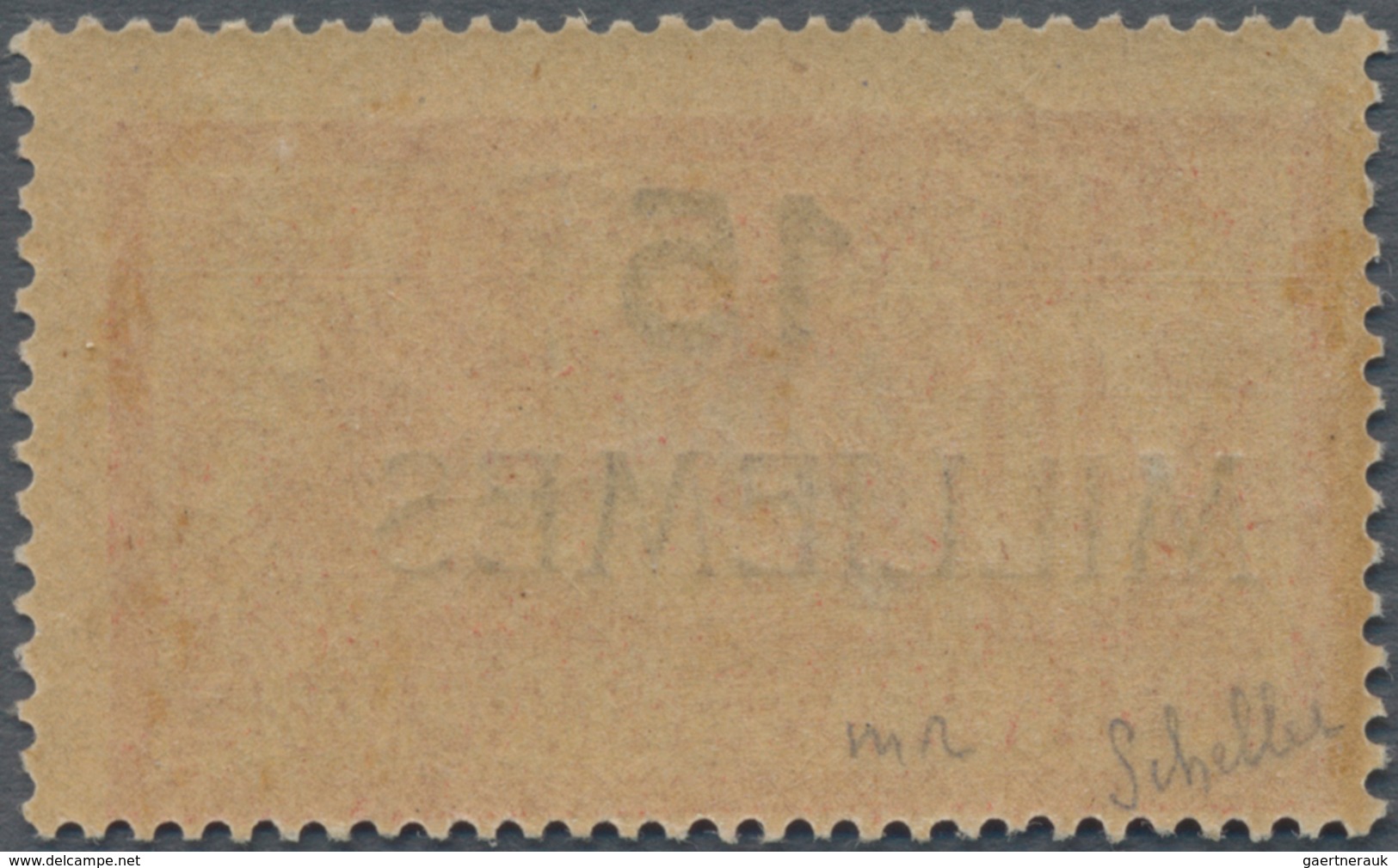 Französische Post In Ägypten - Port Said: 1921, 15m. On Merson 40c. Red/blue, Overprint On France (Y - Otros & Sin Clasificación