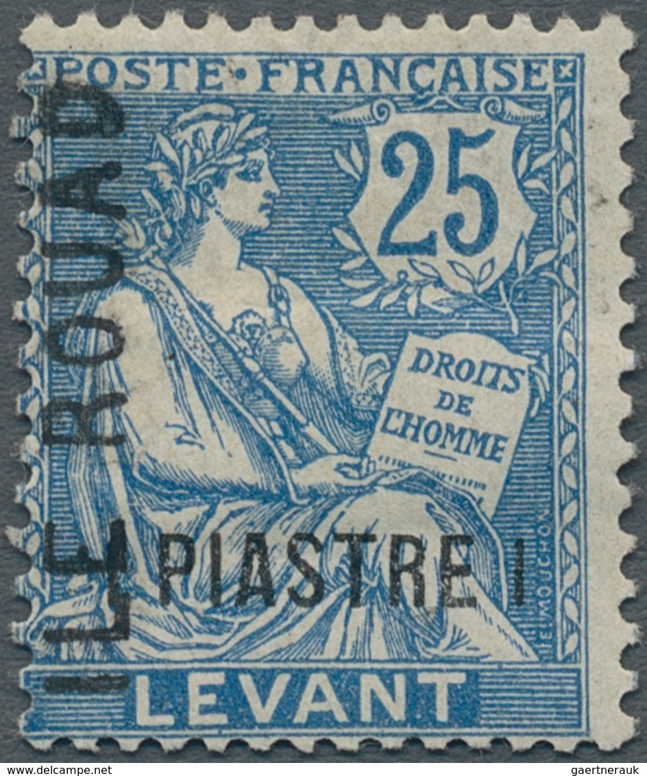 Französische Besetzung I. WK - Insel Ruad: 1916, 1pi. On 25c. Blue, Fresh Colour And Well Perforated - Otros & Sin Clasificación