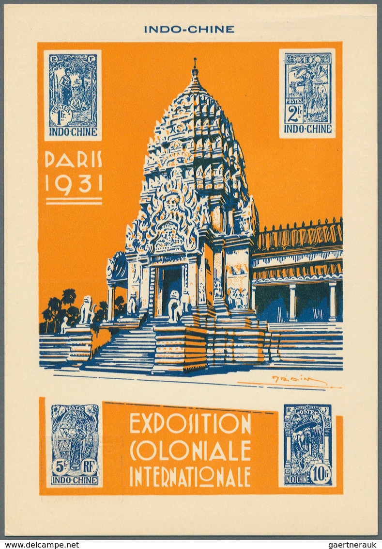 Frankreich - Ganzsachen: 1931: EXPOSTION COLONIALE INTERNATIONALE, PARIS 1931, Serie Von 12 Postkart - Other & Unclassified