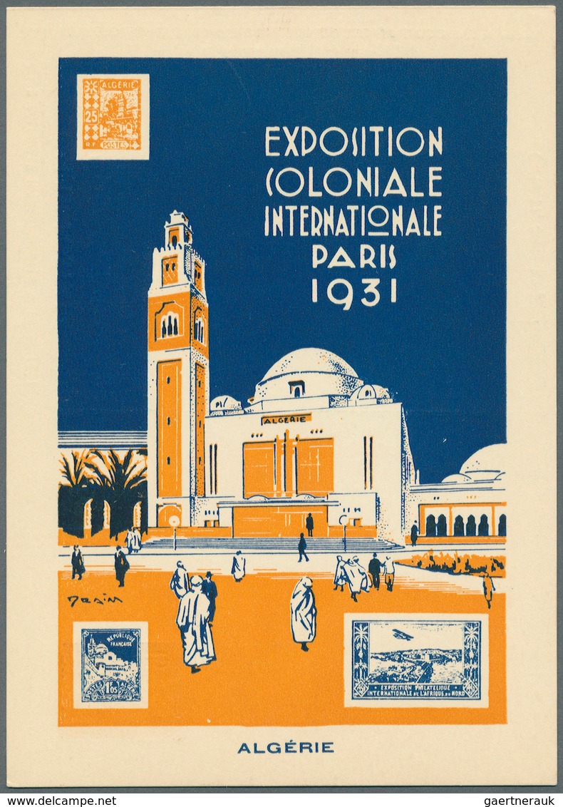 Frankreich - Ganzsachen: 1931: EXPOSTION COLONIALE INTERNATIONALE, PARIS 1931, Serie von 12 Postkart