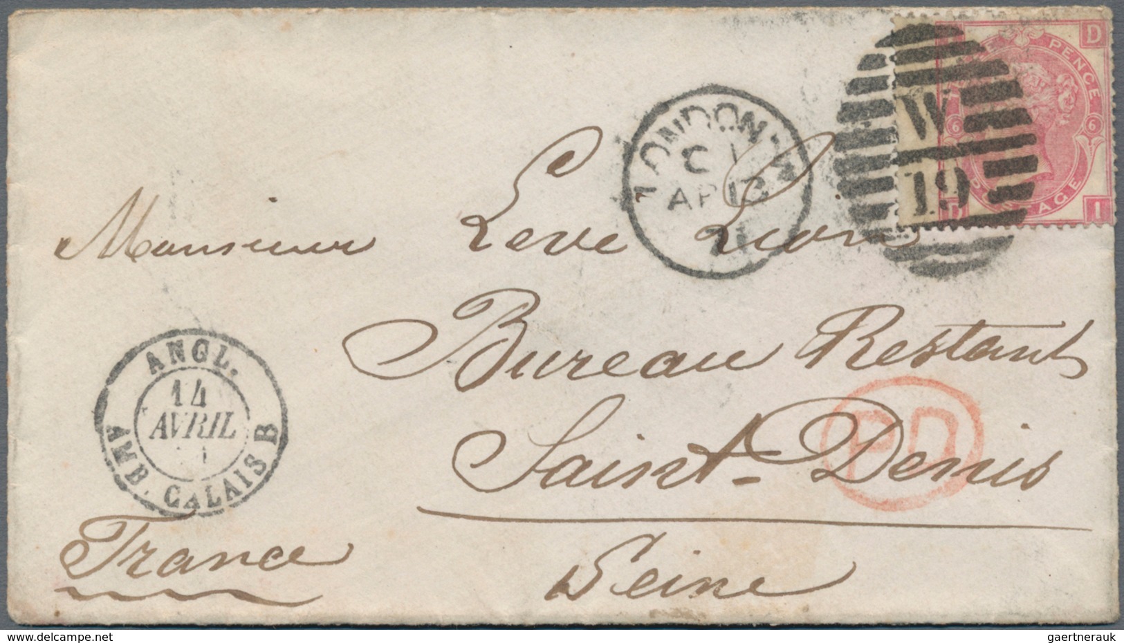 Frankreich - Ballonpost: 1871, BALLON MONTÉ: COMMUNE DE PARIS "BUREAU RESTANT, SAINT-DENIS" TWO RARE - 1960-.... Lettres & Documents