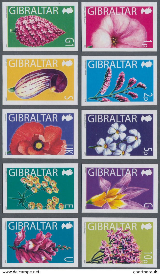 Gibraltar: 2004/2006. Wildflowers: The Complete Set (13 Values) And Also The Complete Additional Set - Gibraltar