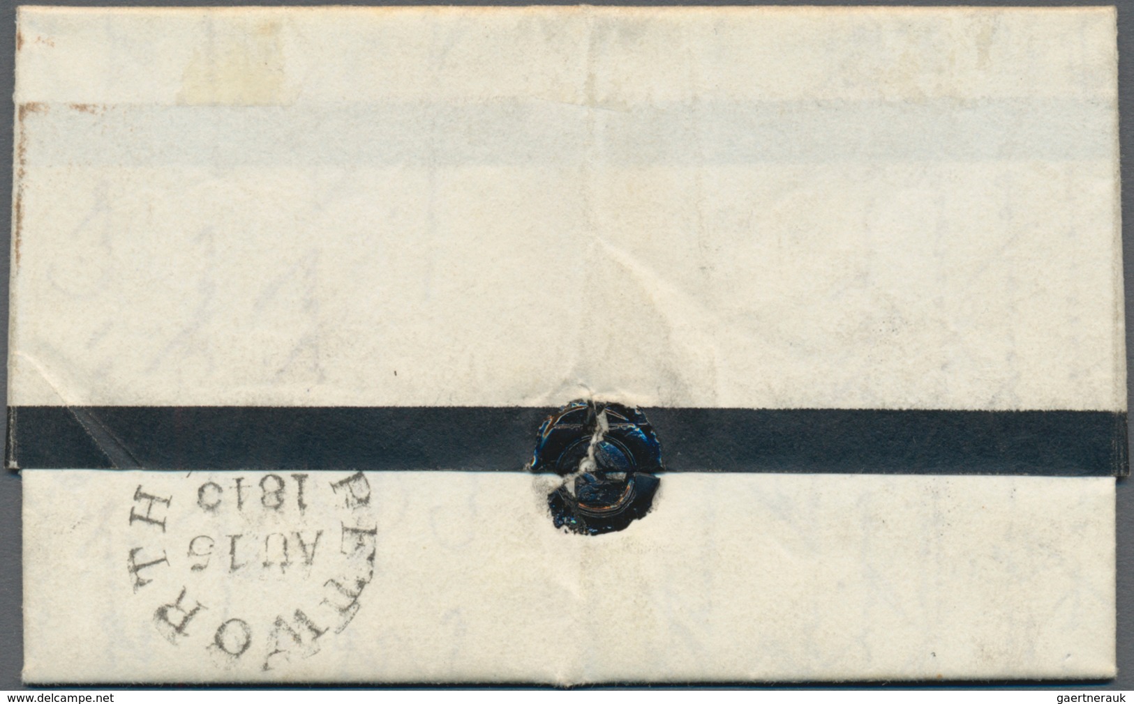 Großbritannien: 1840 1d. Black, Lettered J-E, Used On Folded Mourning Letter From Petworth, Tied By - Andere & Zonder Classificatie