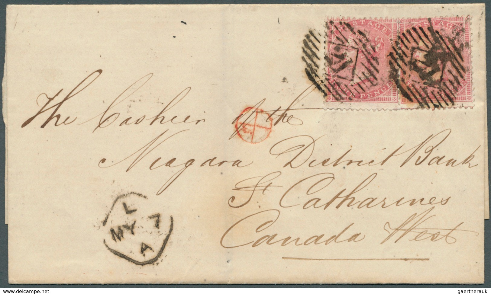 Großbritannien: 1855, 1 Penny Red-brown "O/E" Single Franking On Folded Letter From DUNDEE (114) To - Other & Unclassified