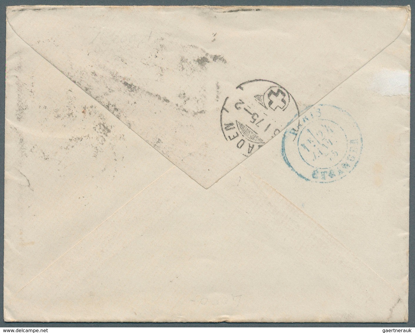 Großbritannien: 1875 (Jan 23), 4d Vermilion From Plate 14 (1873) Along With 1d (Pl.165) On Cover Fro - Other & Unclassified