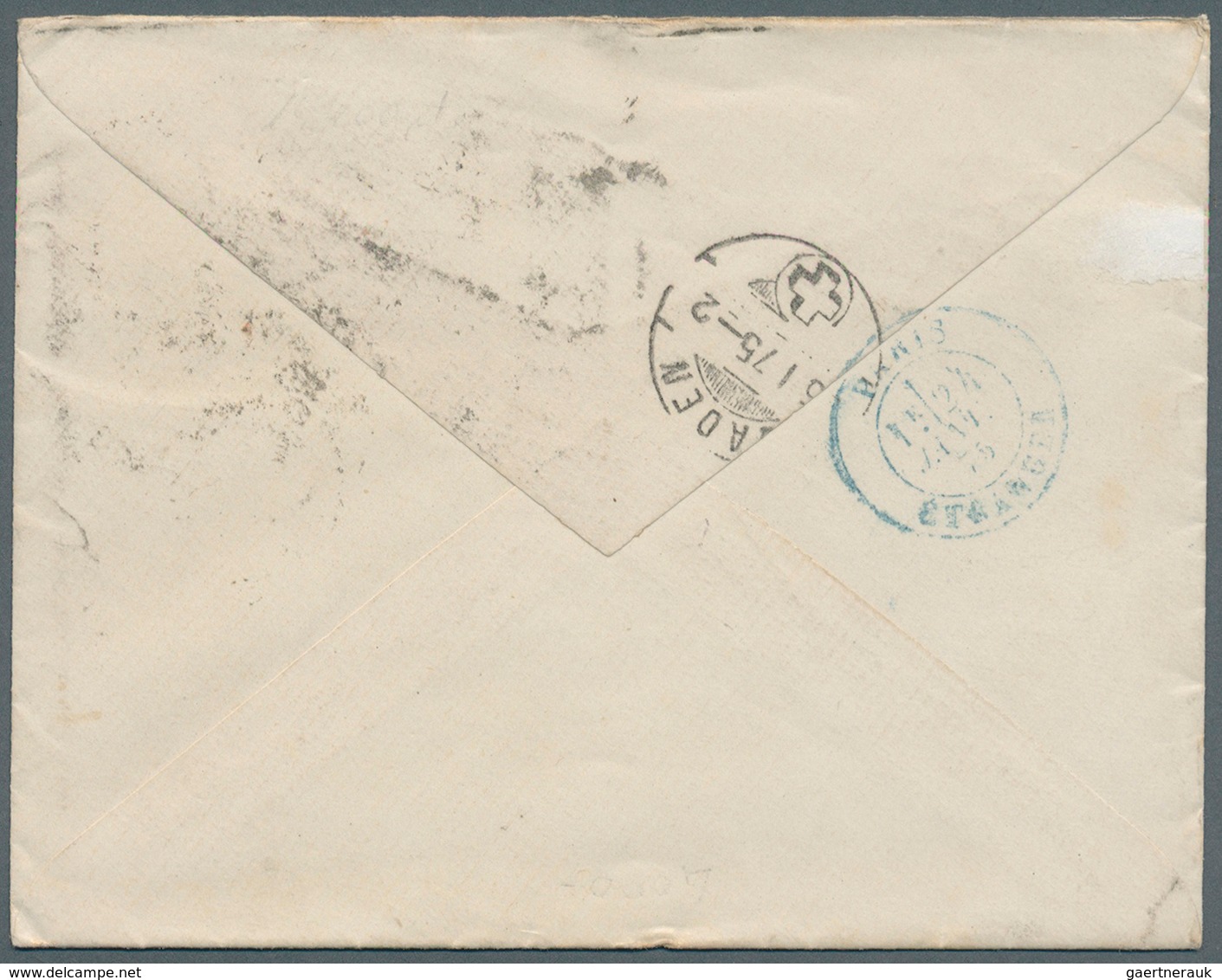 Großbritannien: 1875 (Jan 23), 4d Vermilion From Plate 14 (1873) Along With 1d (Pl.165) On Cover Fro - Andere & Zonder Classificatie