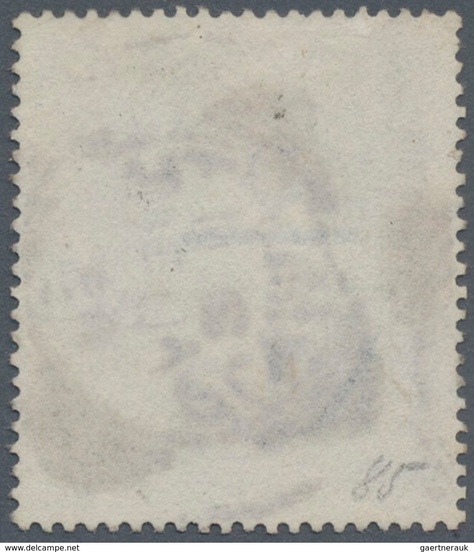 Großbritannien: 1867/1883, 10s. Greenish Grey, Wm Large Anchor, Fine Used Copy. SG £4500. - Other & Unclassified