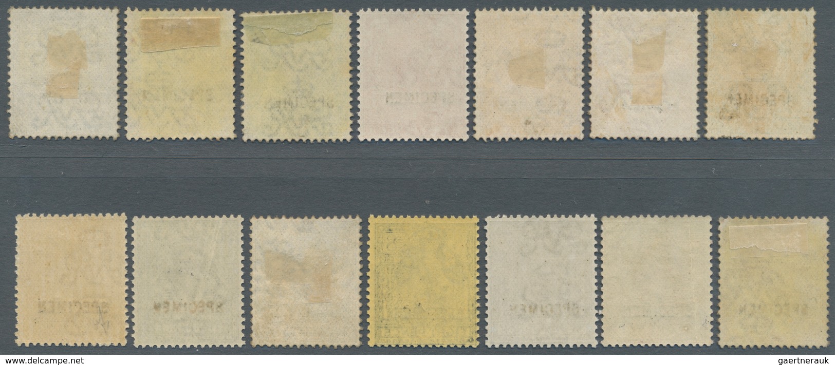 Großbritannien: 1912/1913, KGV Simple Cypher, "Specimen" Overprints Type 26, ½d., 1d., 1½d., 2d., 2½ - Other & Unclassified