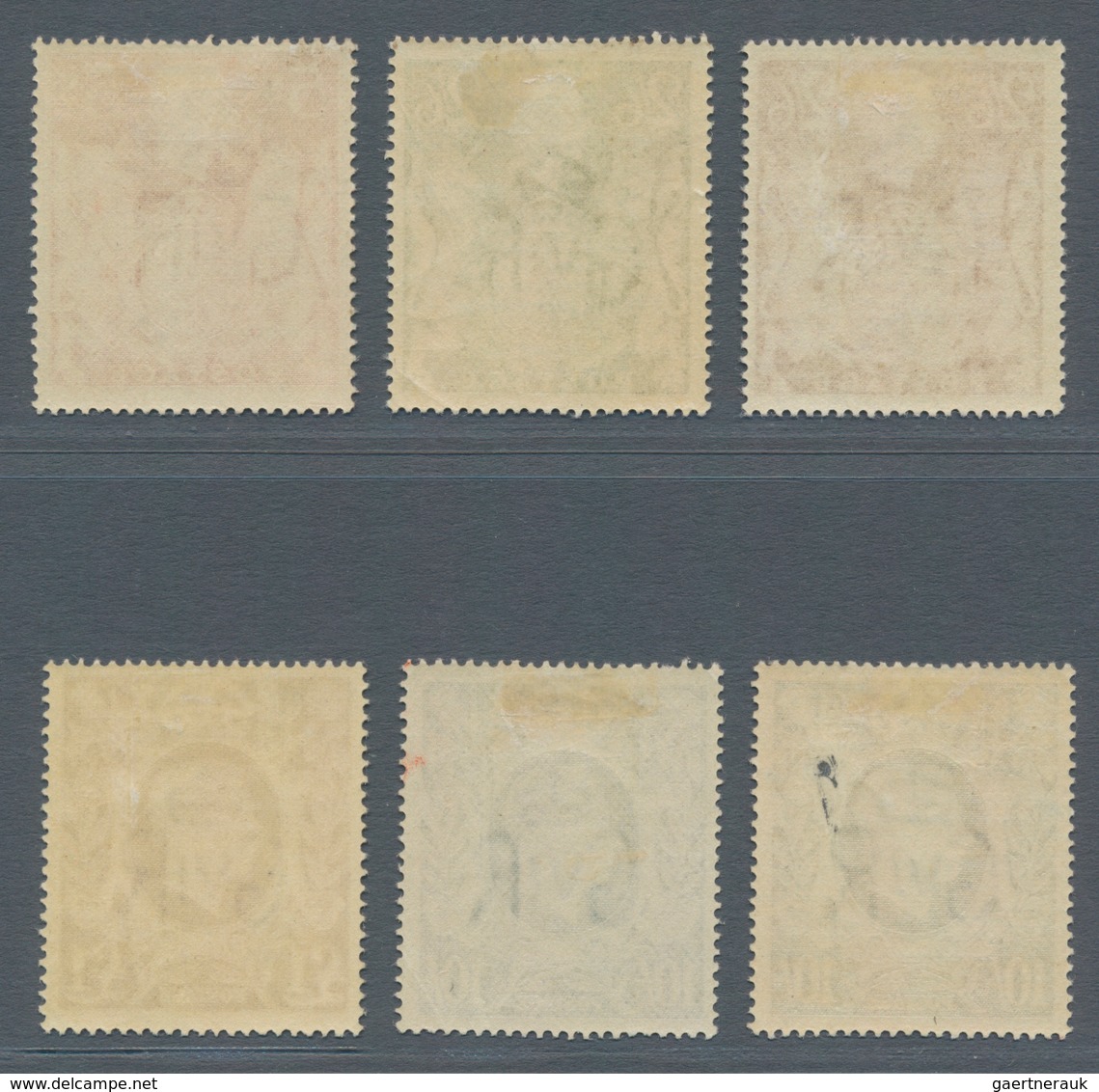 Großbritannien: 1939/1948, KGVI Definitives Complete Set Of Six, Mint Hinged (10s. Dark Blue Addit. - Andere & Zonder Classificatie