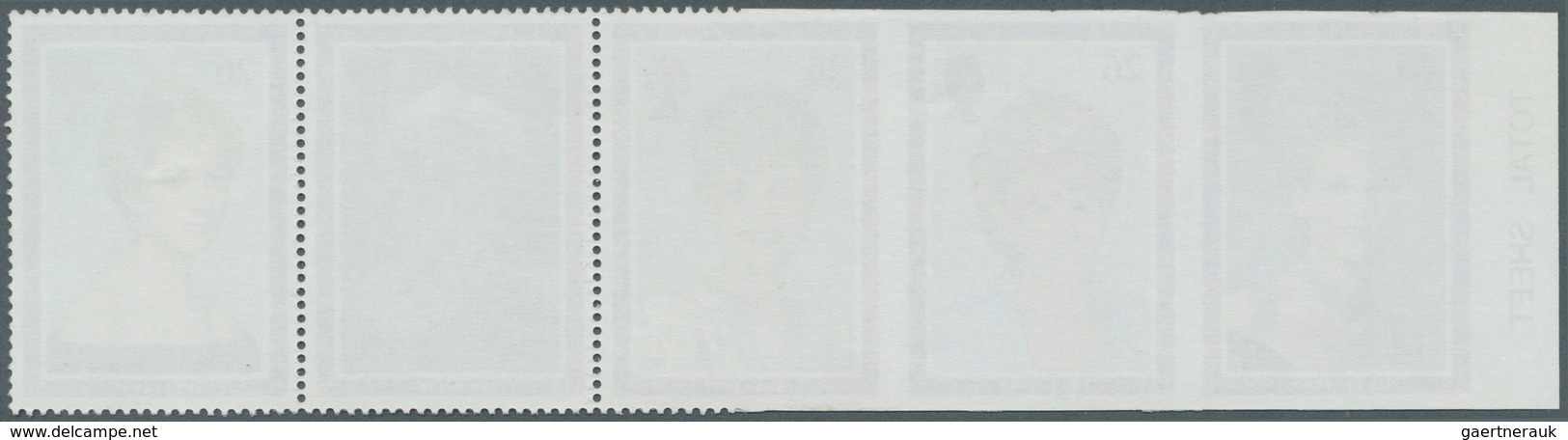 Großbritannien: 1998, Princess Diana, Horizontal Se-tenant Strip Of 5 With Left Margin, Showing Vari - Andere & Zonder Classificatie