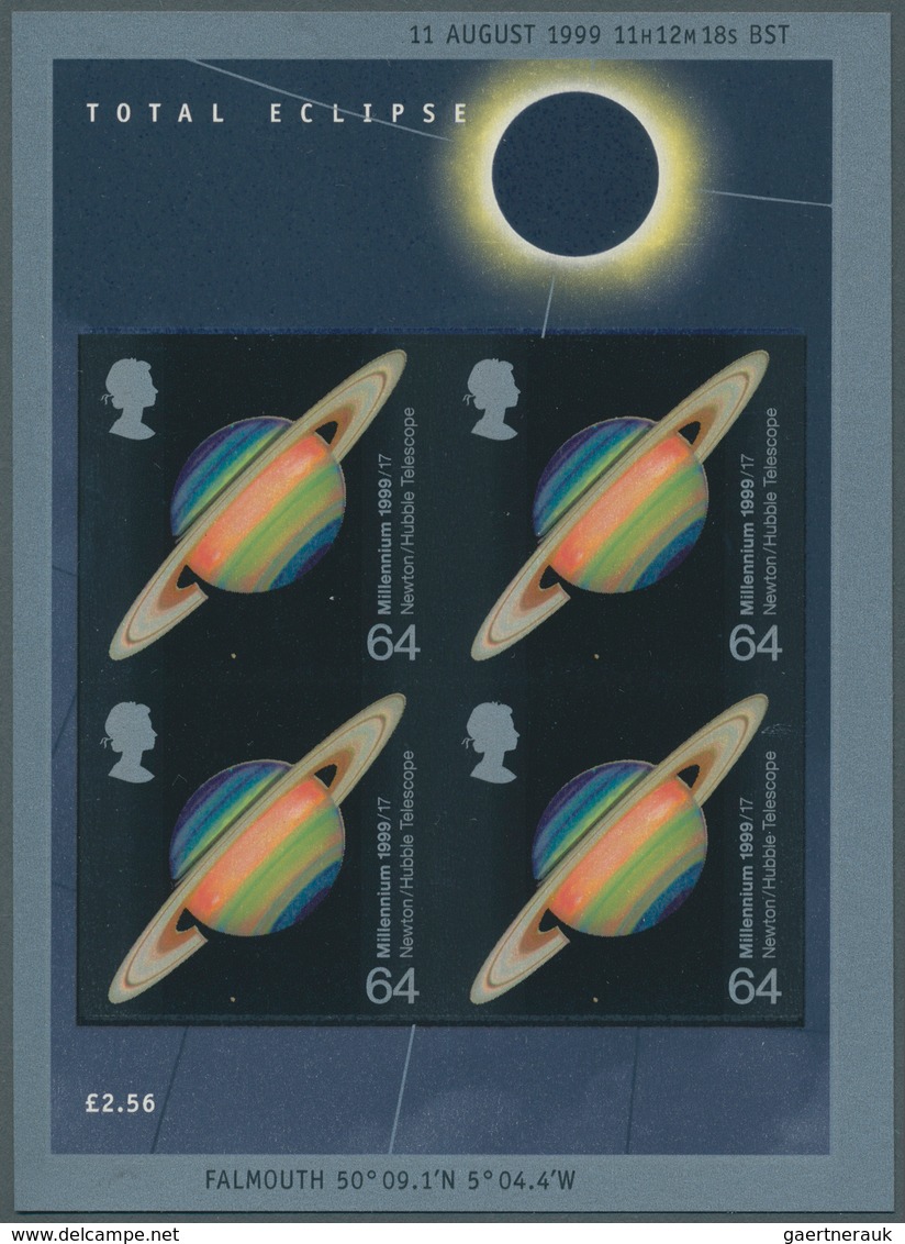 Großbritannien: 1999, 64 P. Saturn, Miniature Sheet With 4 Values, IMPERFORATED, Unmounted Mint. Rar - Andere & Zonder Classificatie