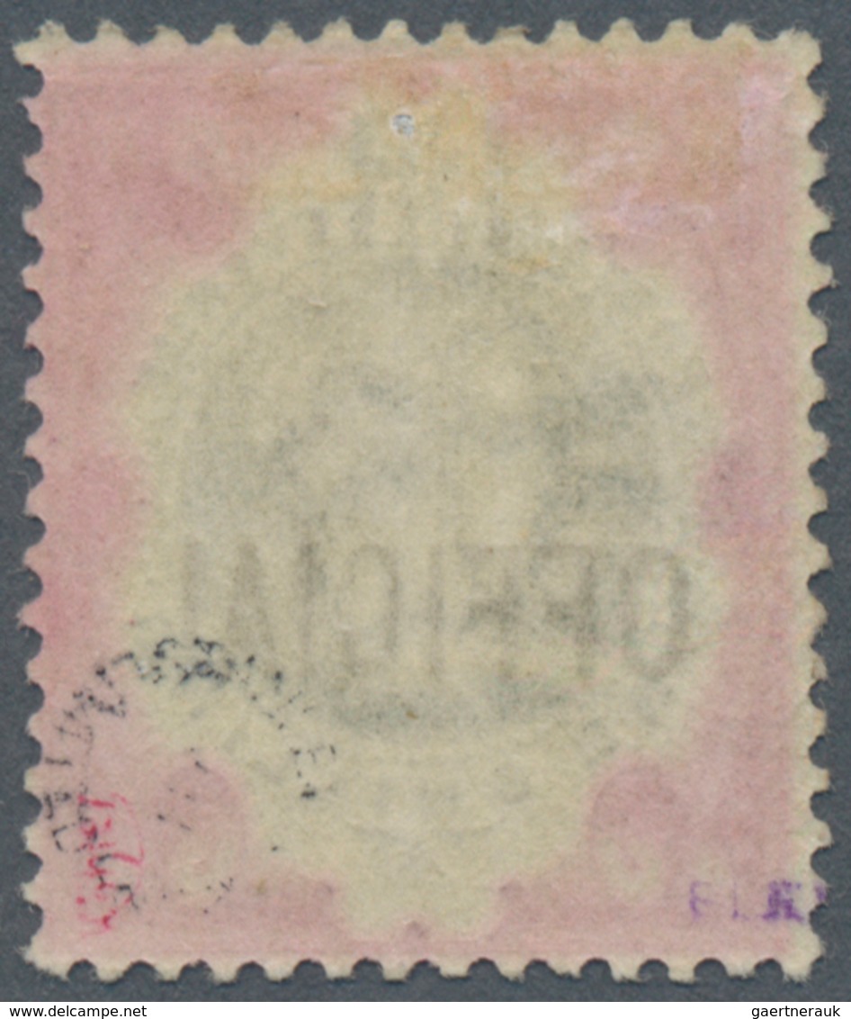 Großbritannien - Dienstmarken: 1901, Inland Revenue, QV 1s. Green/carmine, Slightly Altered/faded Co - Dienstzegels