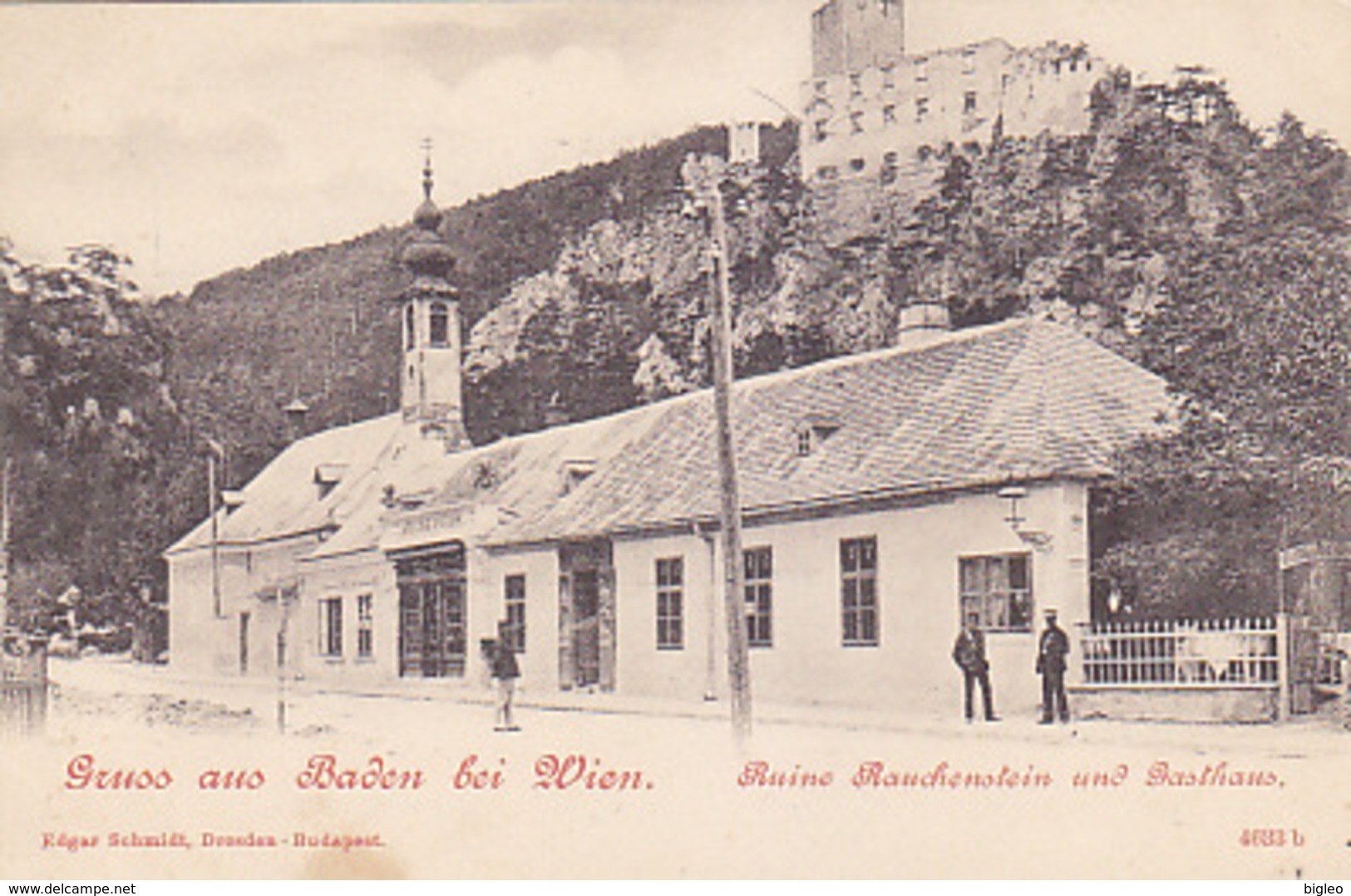 Gruss Aus Baden Bei Wien - Gasthaus    (A-76-170708/1) - Baden Bei Wien