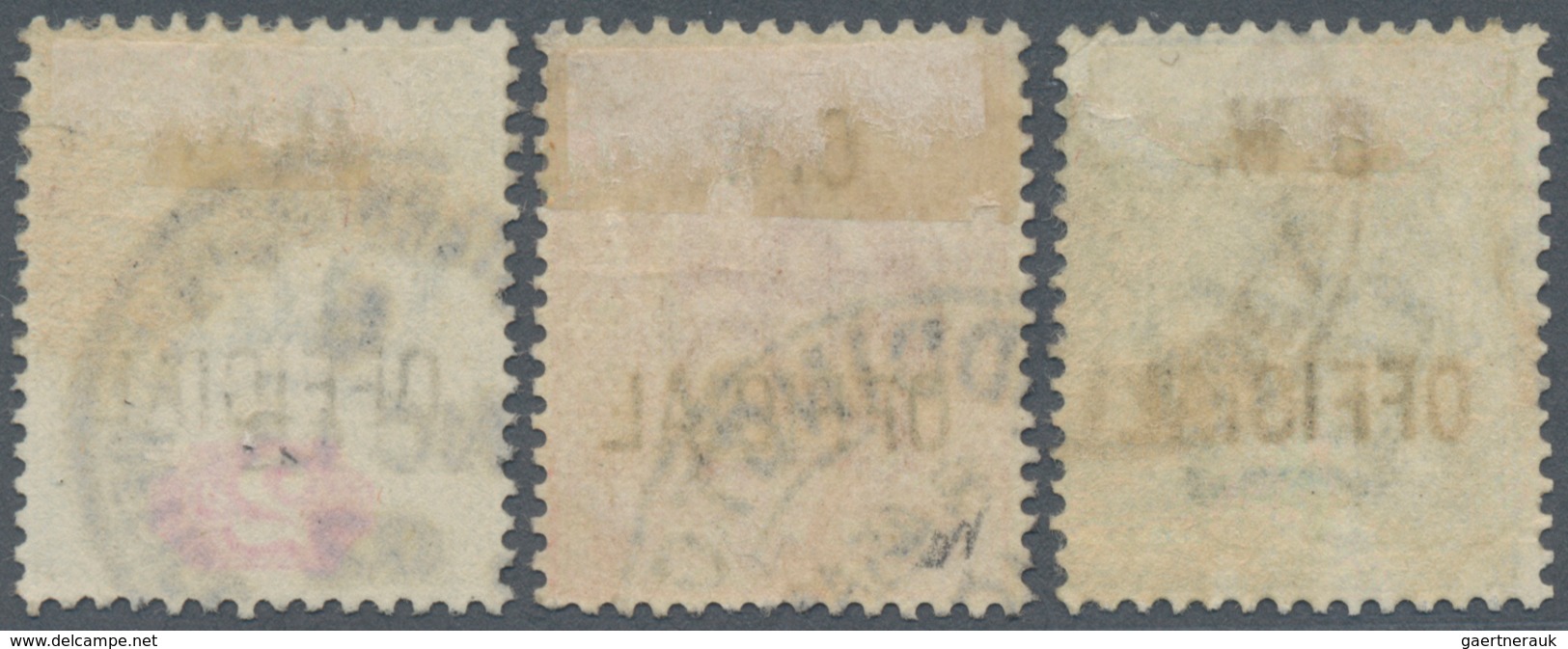Großbritannien - Dienstmarken: 1902/1903, Office Of Works, KEVII ½d. Blue-green, 1d. Scarlet And 2d. - Dienstzegels