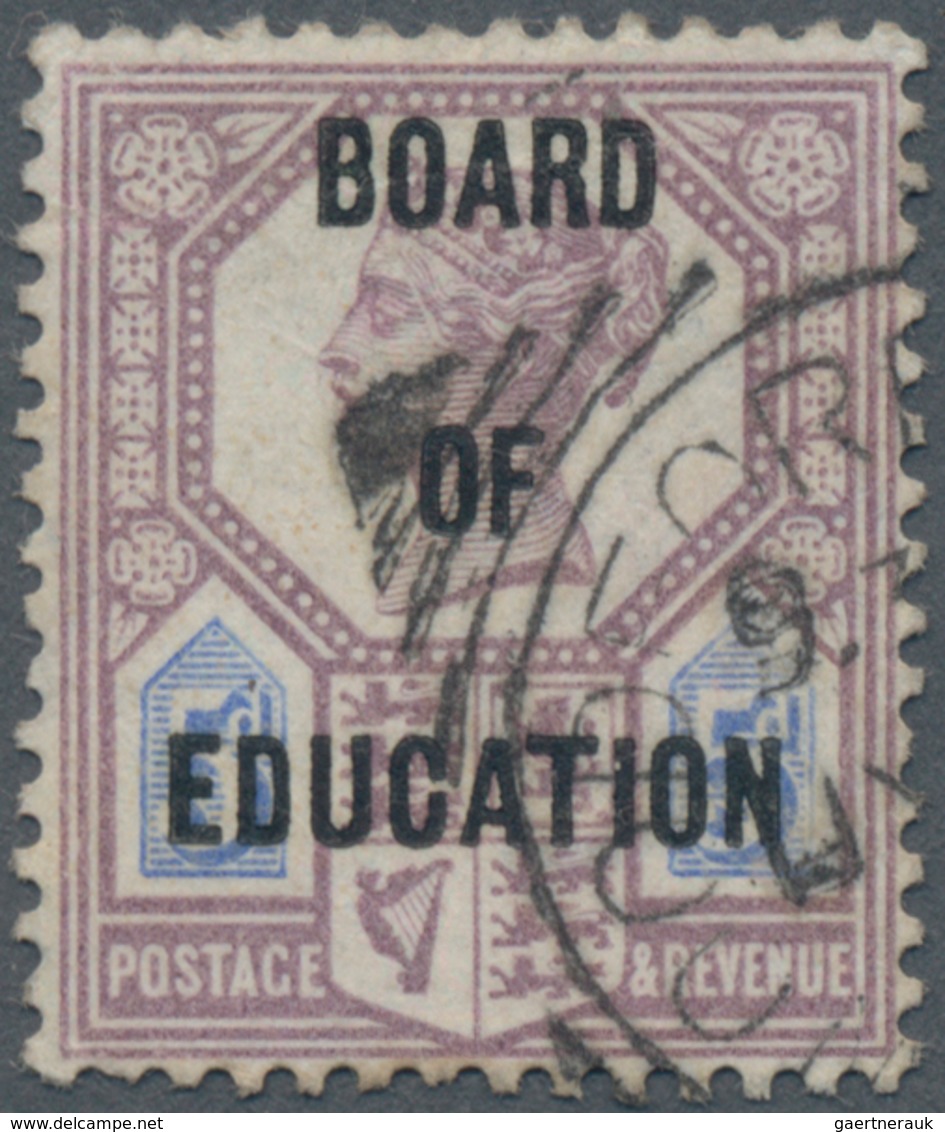 Großbritannien - Dienstmarken: 1902, Board Of Education, QV 5d. Dull Purple/blue, Fresh Colour, Well - Dienstzegels