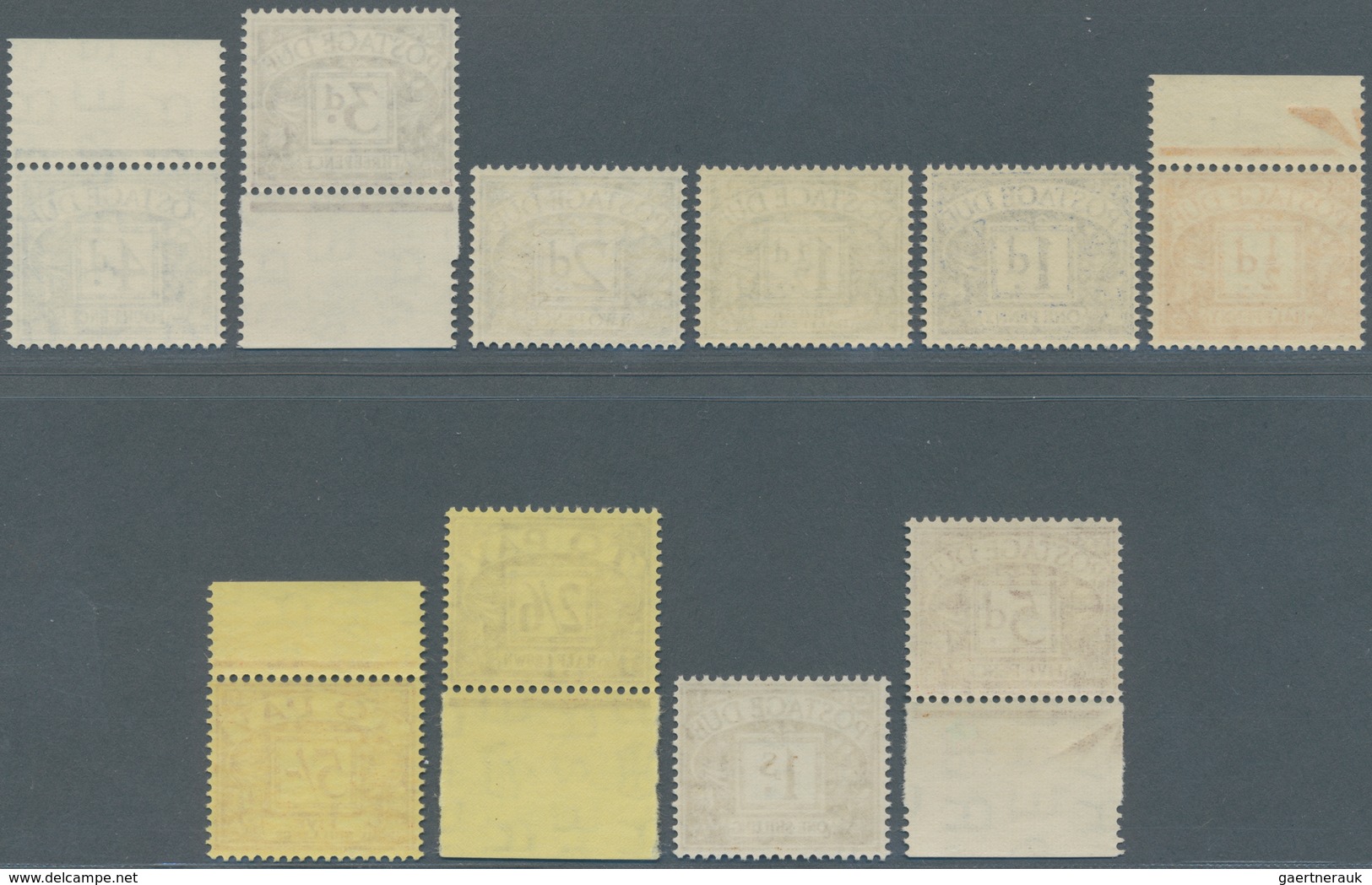 Großbritannien - Portomarken: 1955, 1/2 To 5 Sh Complete Set, Mint Never Hinged - Strafportzegels