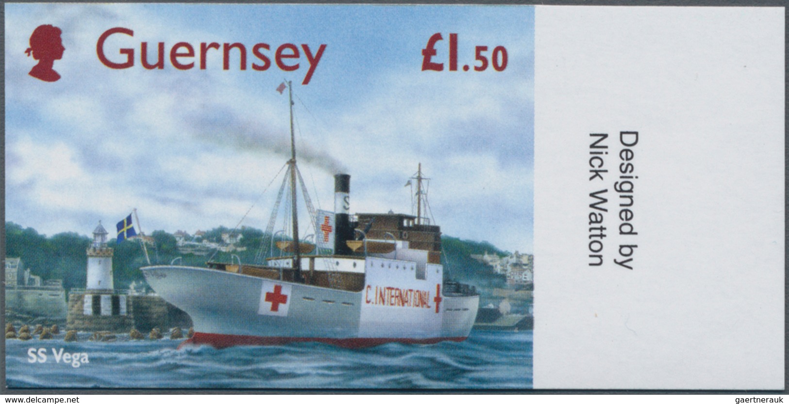 Großbritannien - Guernsey: 2004, 1.50 Pounds "Events In World War II - Red Cross Ship Vega", Perfect - Guernsey