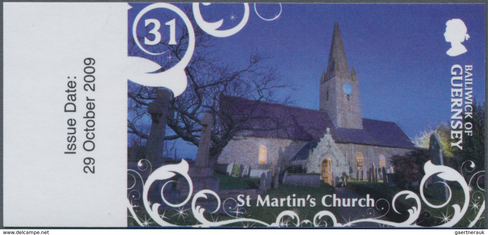 Großbritannien - Guernsey: 2009, 31 P. Christmas "Parish Church St. Martin", Completely Imperforated - Guernsey