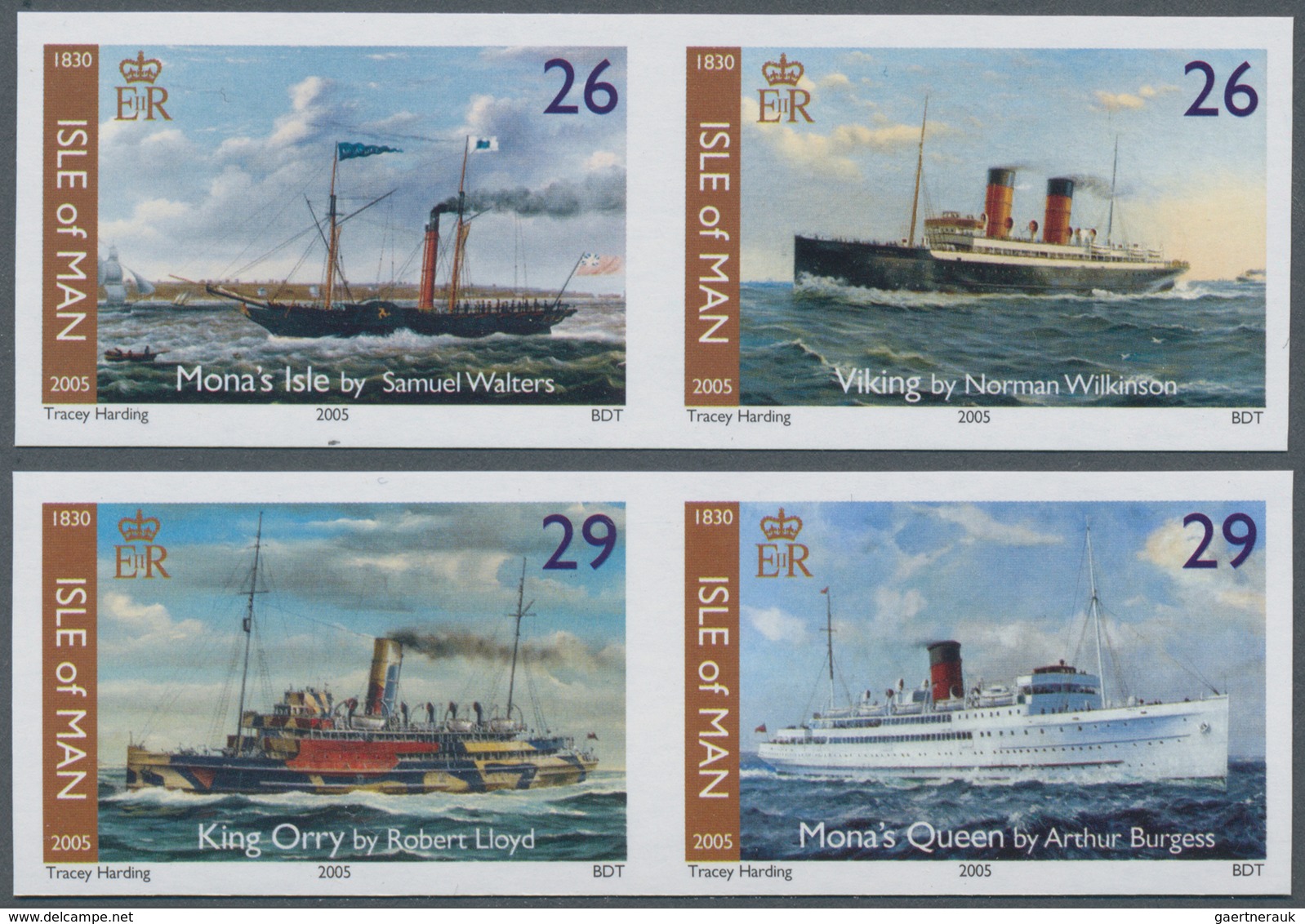 Großbritannien - Isle Of Man: 2005. Complete Set "175 Years Isle Of Man Steam Packet Company" (8 Val - Man (Eiland)