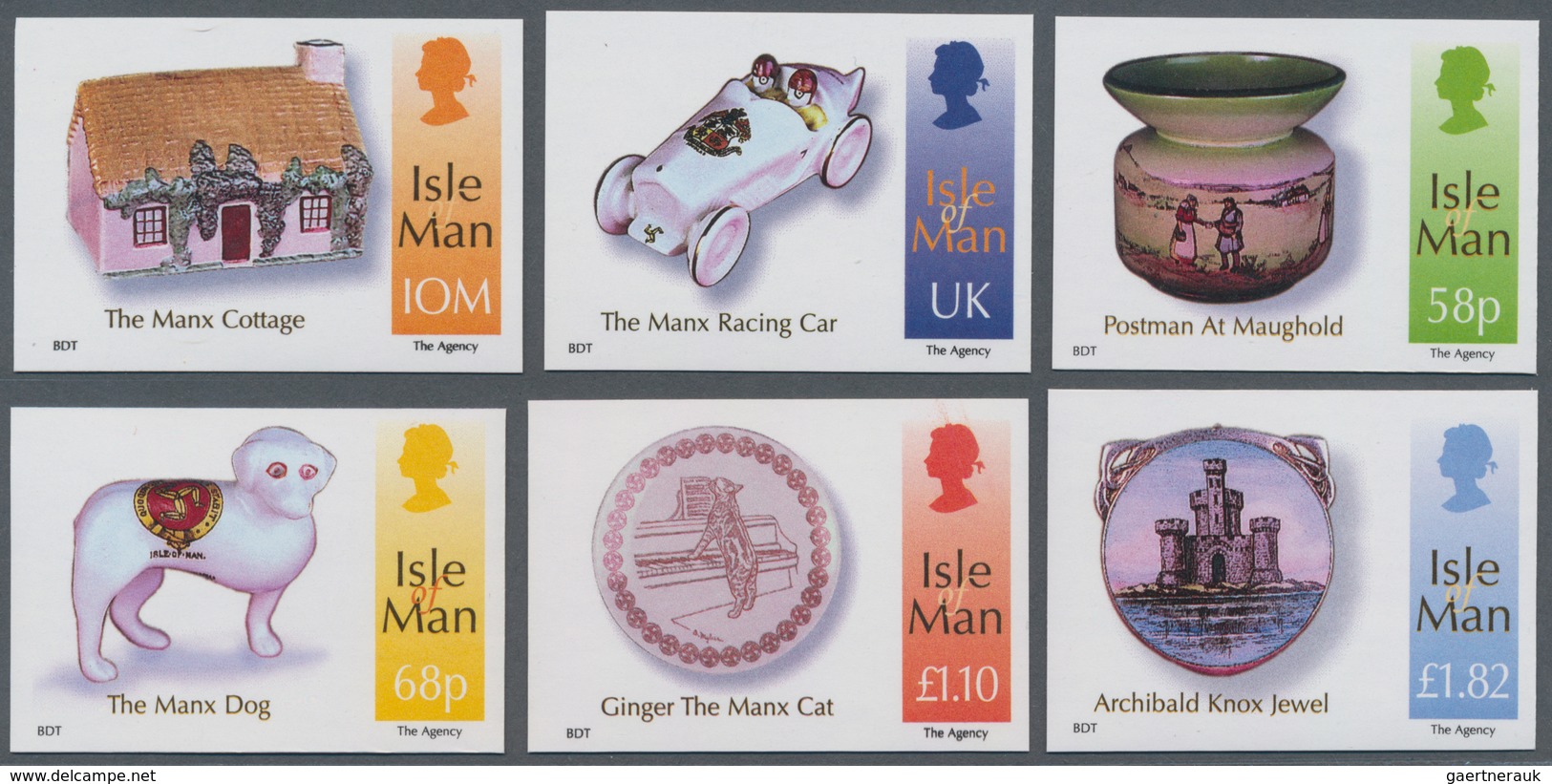 Großbritannien - Isle Of Man: 2012. Complete Set (6 Values) "The Kelly Collection Of Manx Memorabili - Isle Of Man