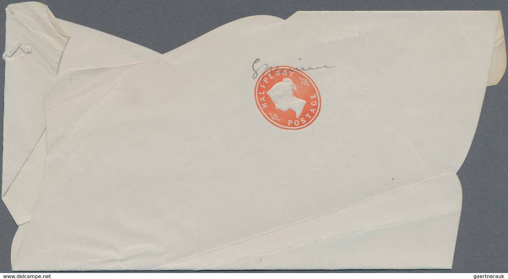Großbritannien - Ganzsachen: 1893 Unused Postal Stationery Envelope Halfpenny Orange Red Queen Victo - Otros & Sin Clasificación