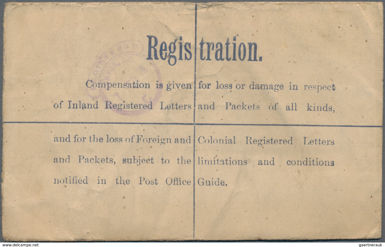 Großbritannien - Ganzsachen: 1915/25 Four Commercially Used And One Unused Postal Stationery Registe - Other & Unclassified