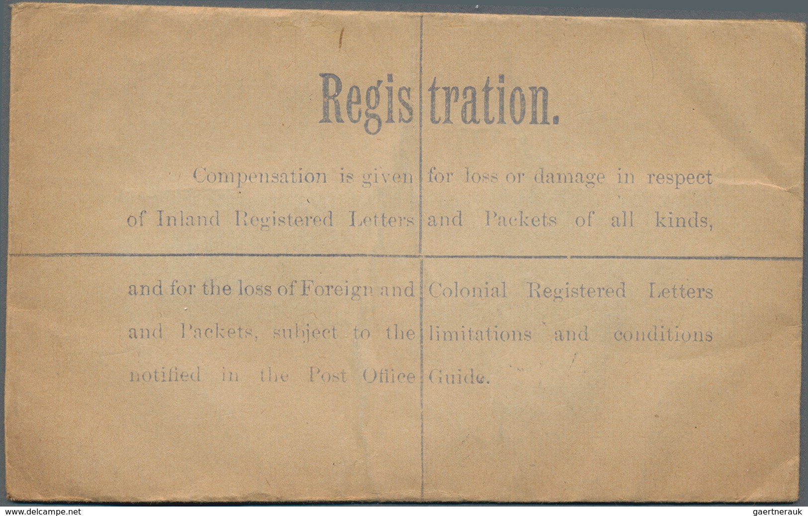 Großbritannien - Ganzsachen: 1915/25 four commercially used and one unused postal stationery registe