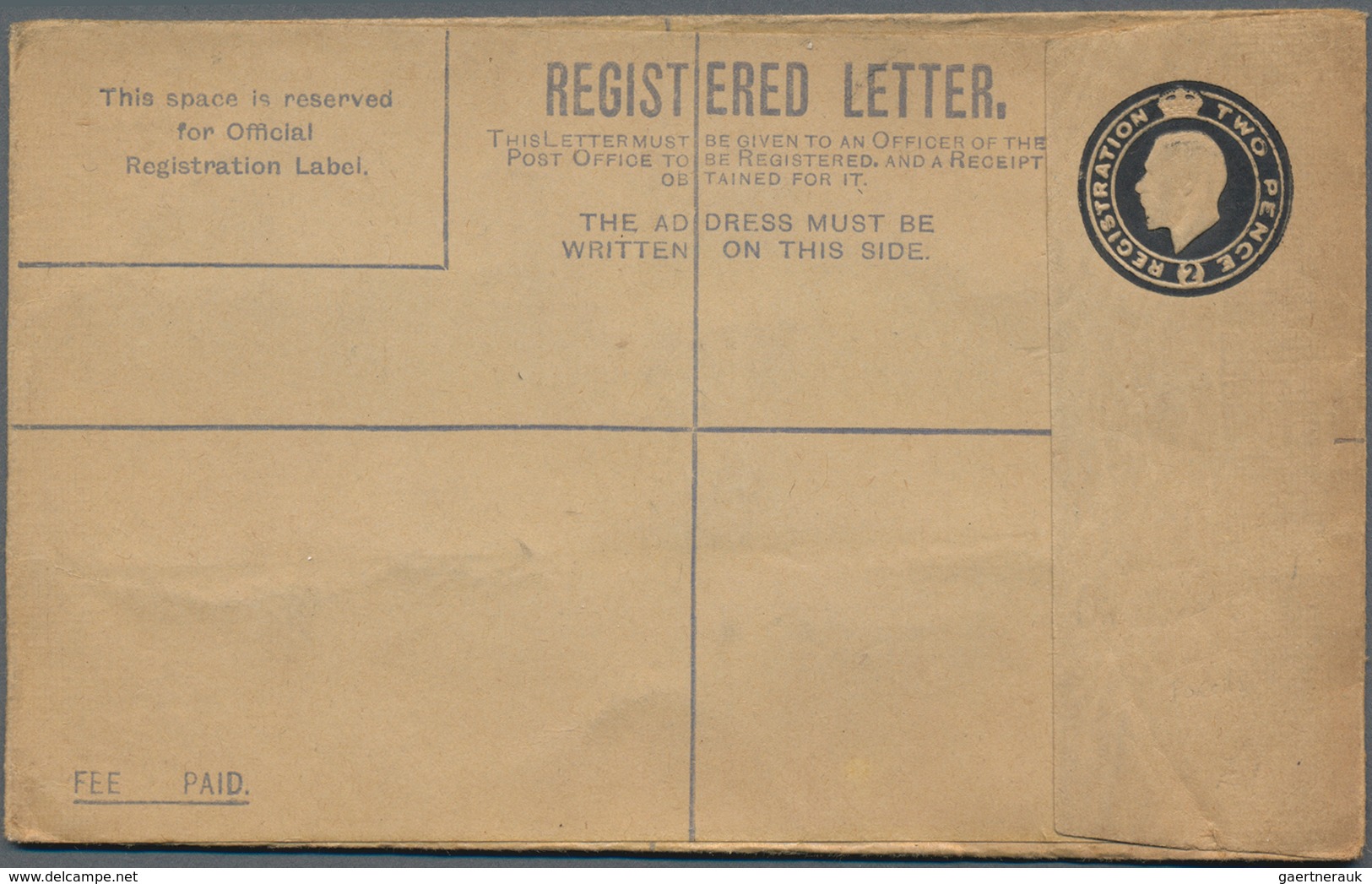 Großbritannien - Ganzsachen: 1915/25 four commercially used and one unused postal stationery registe