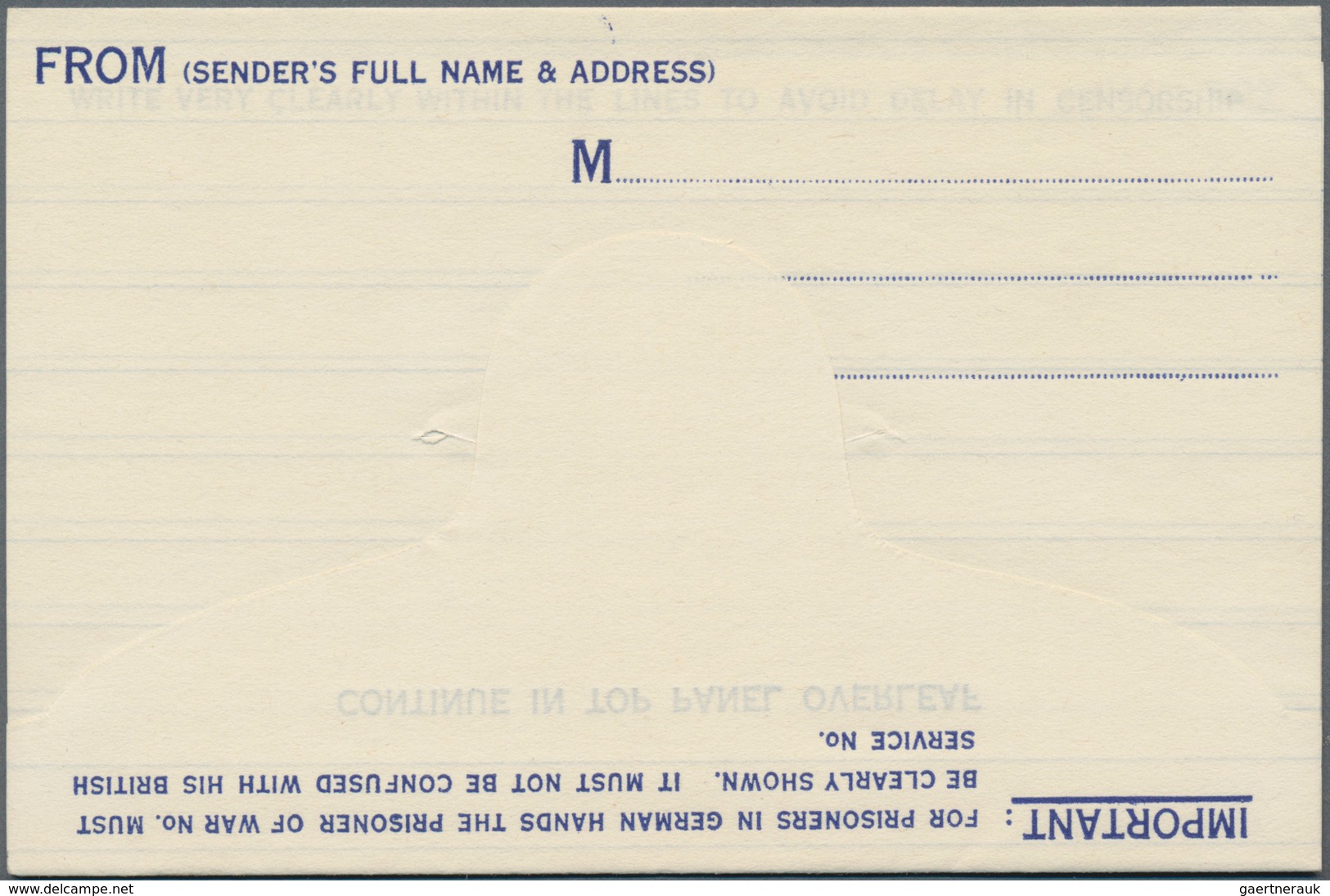 Großbritannien - Ganzsachen: 1942/44five unused airmail postal stationery cards and aerograms for us