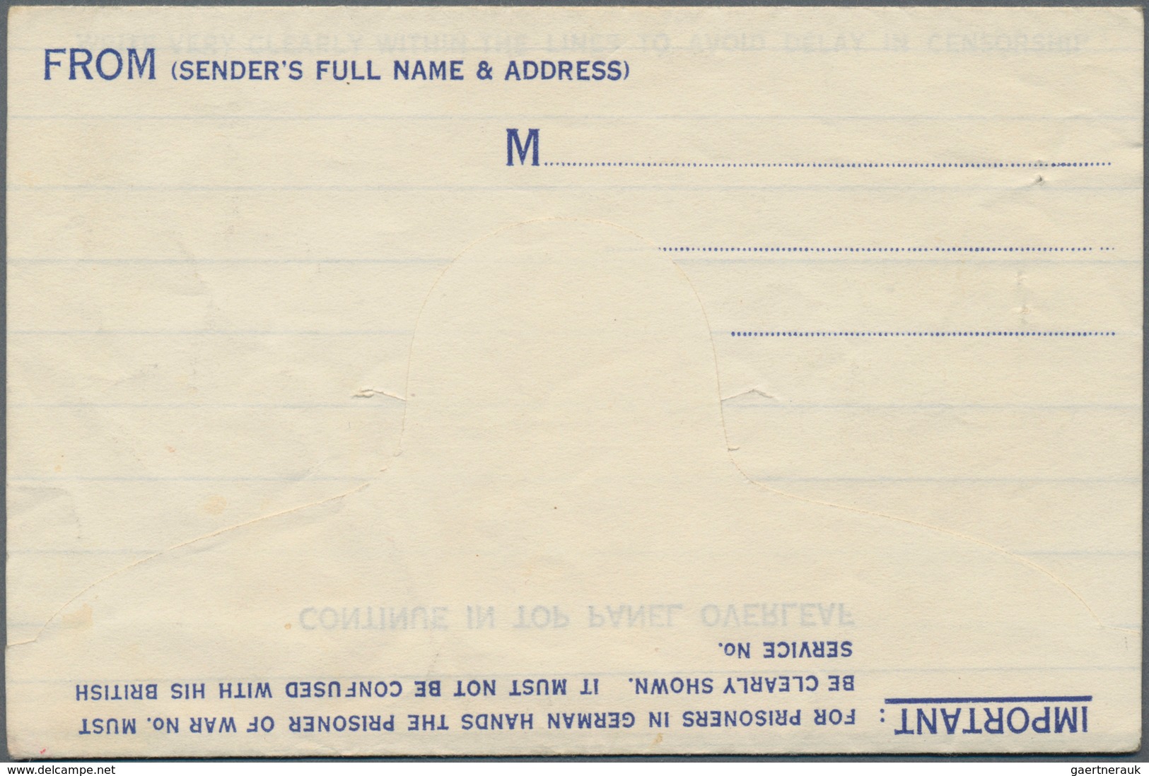 Großbritannien - Ganzsachen: 1942/44five unused airmail postal stationery cards and aerograms for us