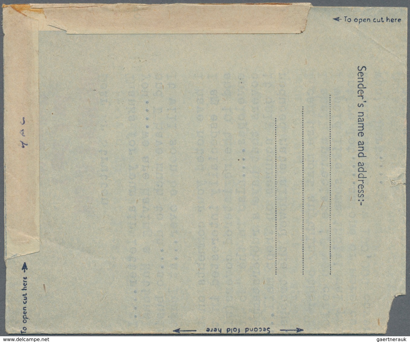 Großbritannien - Ganzsachen: 1947 Commercially Used Aerogram From USA Franked With US-stamps To Quee - Other & Unclassified