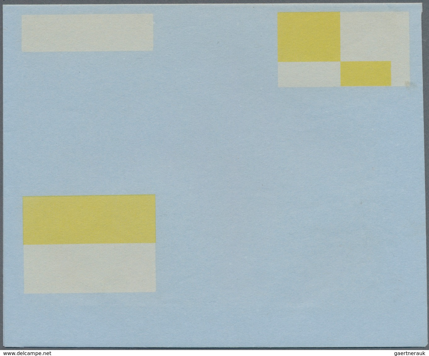 Großbritannien - Ganzsachen: 1966, Christmas, Aerogram 9d Missing All Colours Except Yellow, Unused, - Other & Unclassified