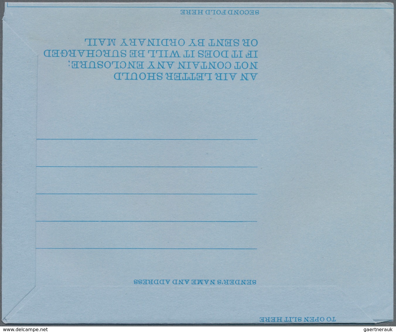 Großbritannien - Ganzsachen: 1966, Christmas, Aerogram 9d Missing All Colours Except Yellow, Unused, - Other & Unclassified