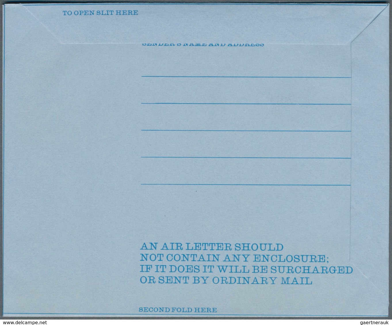 Großbritannien - Ganzsachen: 1966, Christmas, Aerogram 9d Missing Blue Background Colour (Queen Eliz - Andere & Zonder Classificatie
