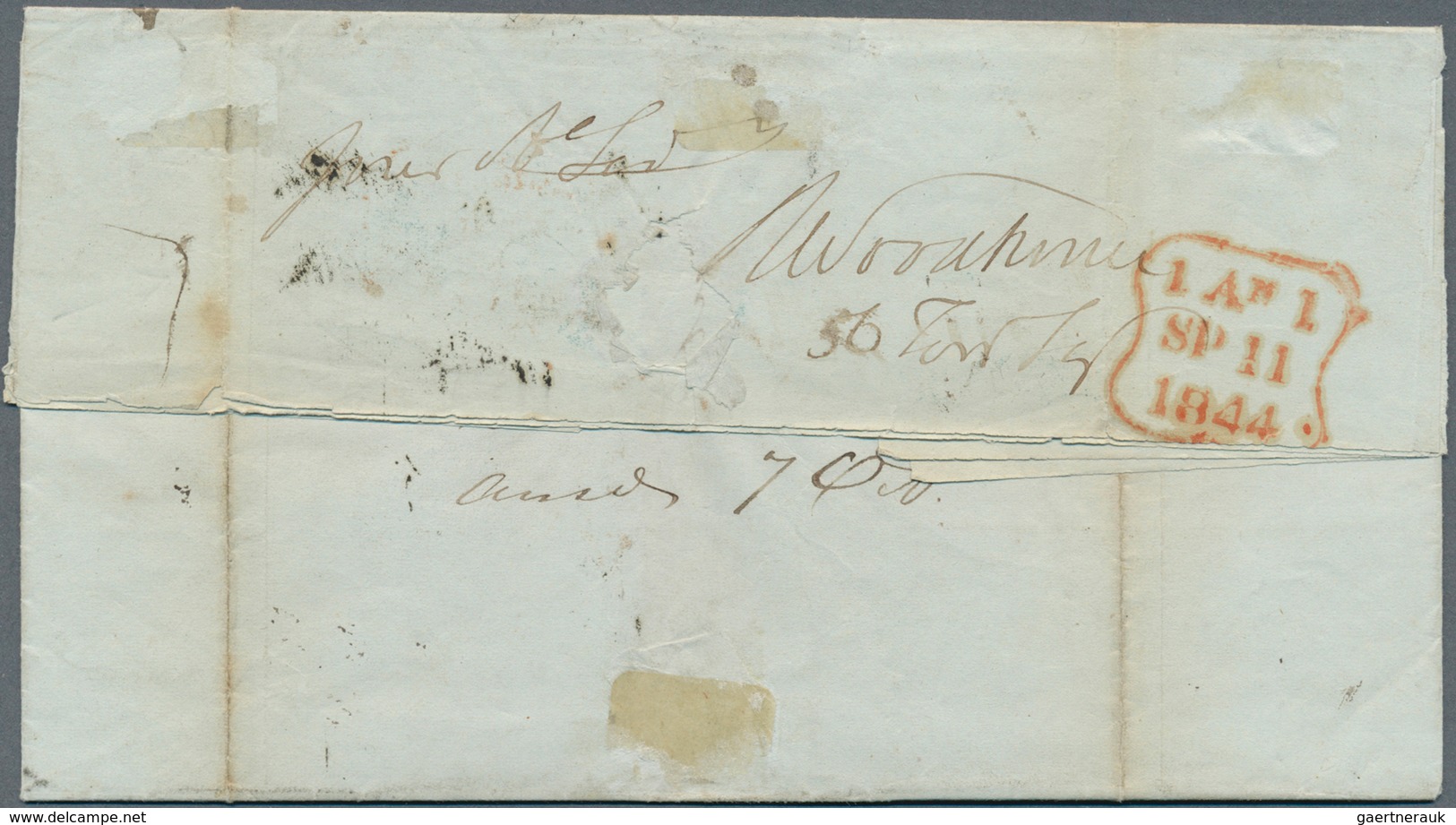 Großbritannien - Besonderheiten: 1844 Entire Letter From Bombay To London, Dated Inside '19th July 1 - Other & Unclassified