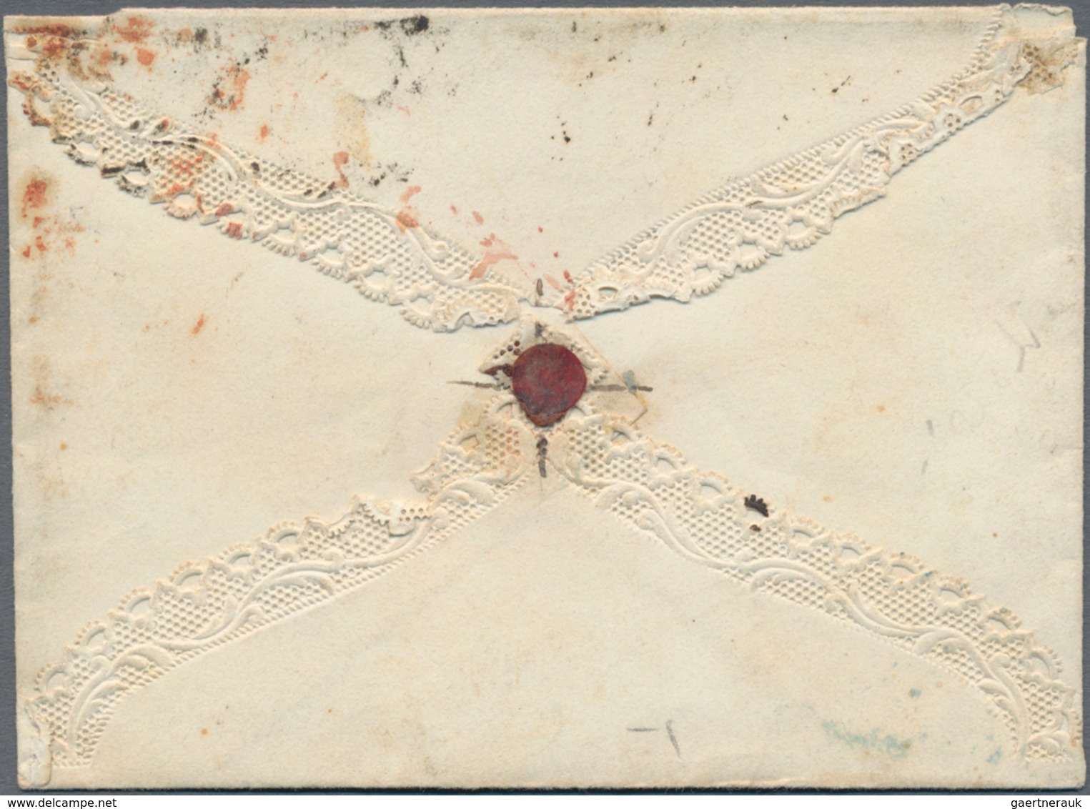 Irland - Vorphilatelie: 1844, Folded Letter From "AHASCRAGH 24 FEB 1844, Galway To Alexandria, Egypt - Vorphilatelie