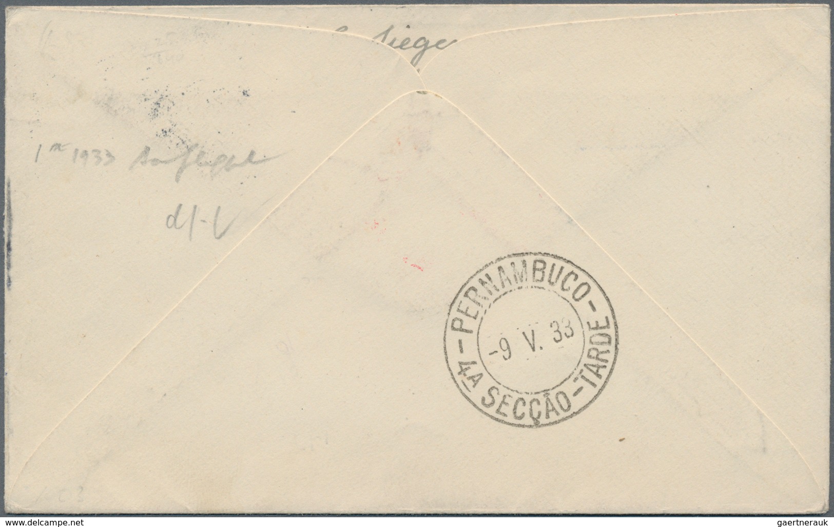 Irland: 1933, 1st SOUTH AMERICA FLIGHT, Contract State Envelope From DUBLIN With Connecting Flight " - Brieven En Documenten