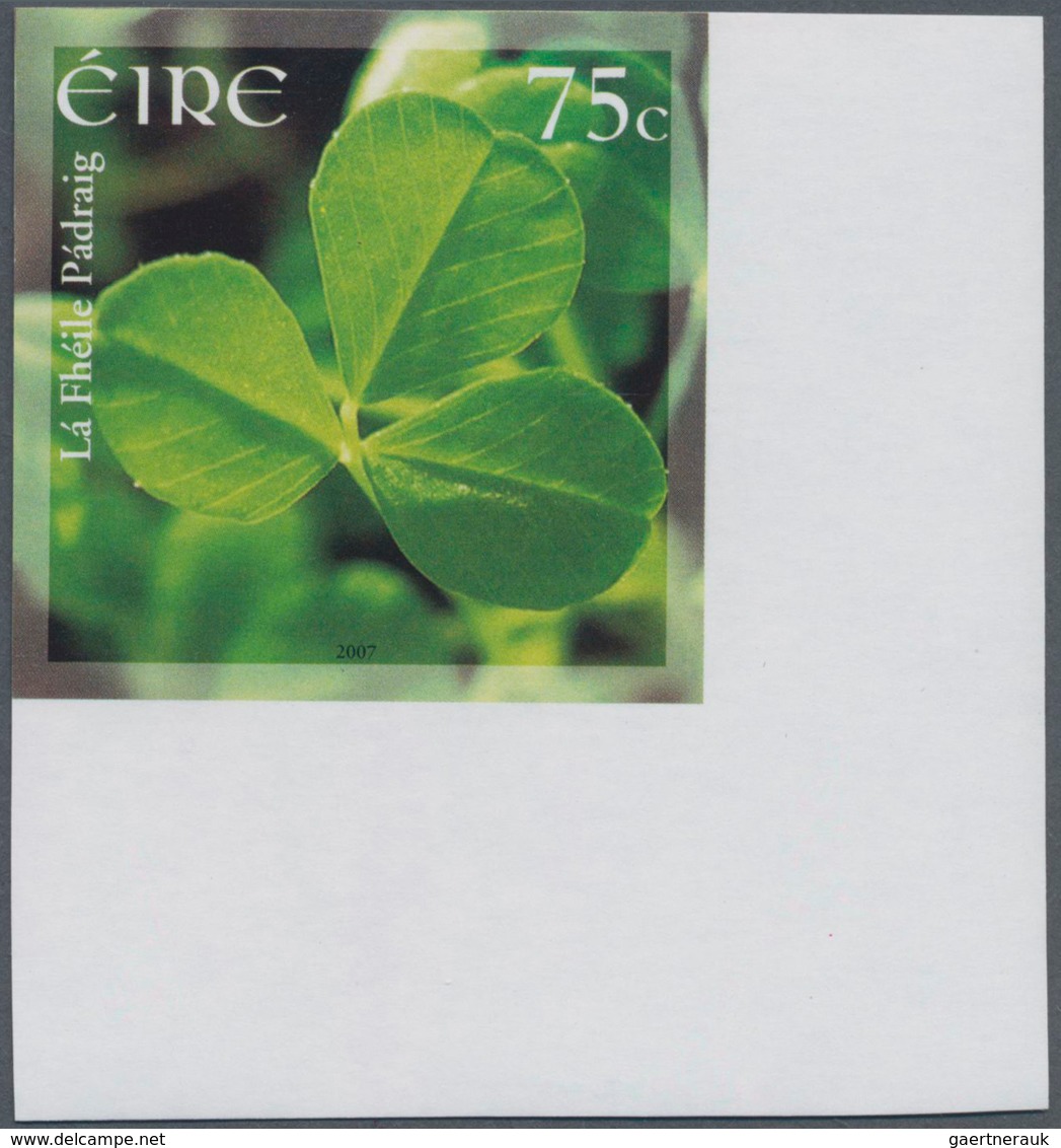 Irland: 2007, 55c. St.Patrick's Day (Shamrock) IMPERFORATE Proof, Mint Never Hinged. - Covers & Documents