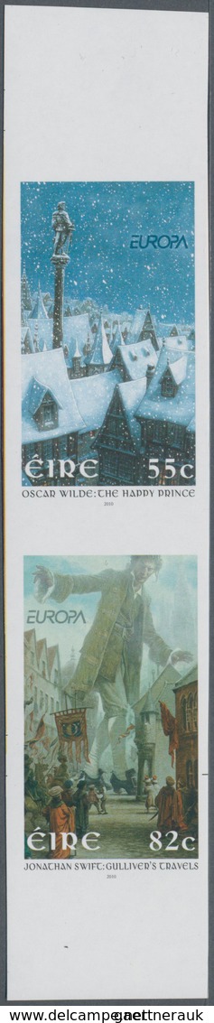 Irland: 2010, Children's Books, IMPERFORATE Proof Se-tenant Pair, Mint Never Hinged. - Covers & Documents