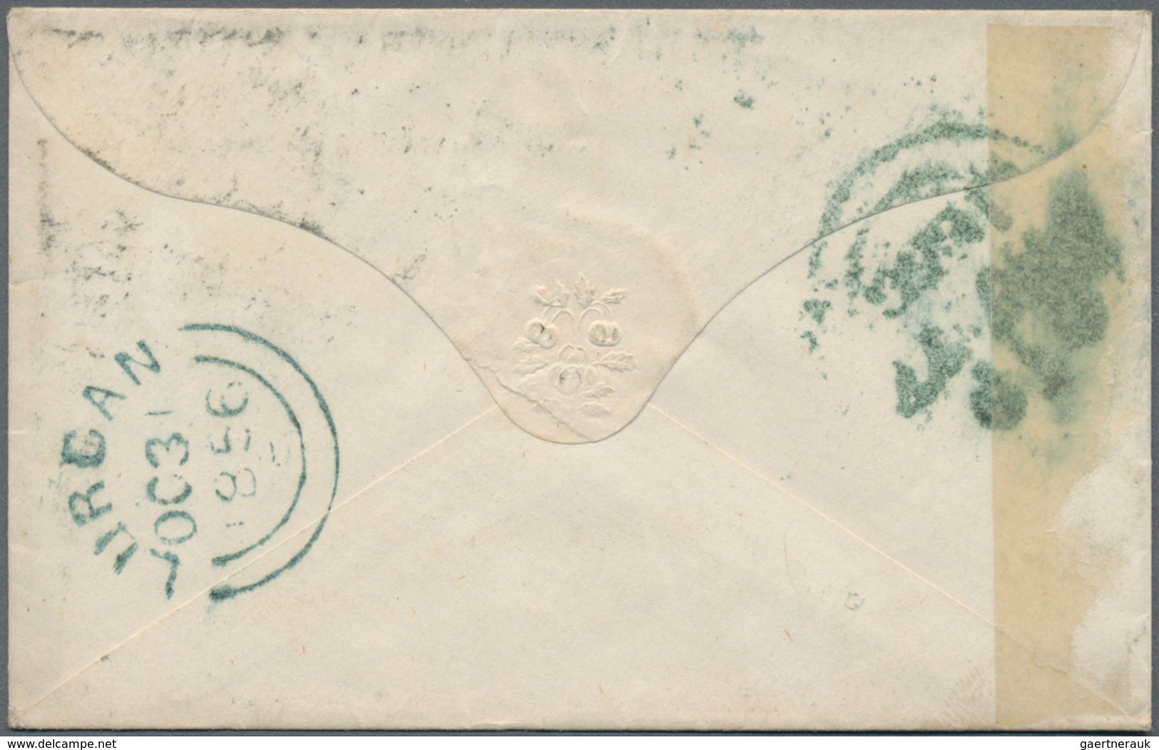 Irland - Stempel: 1856, 1 P Red-brown Cancelled With "Spoon"-postmark BELFAST 62 In English Typ "a" - Andere & Zonder Classificatie