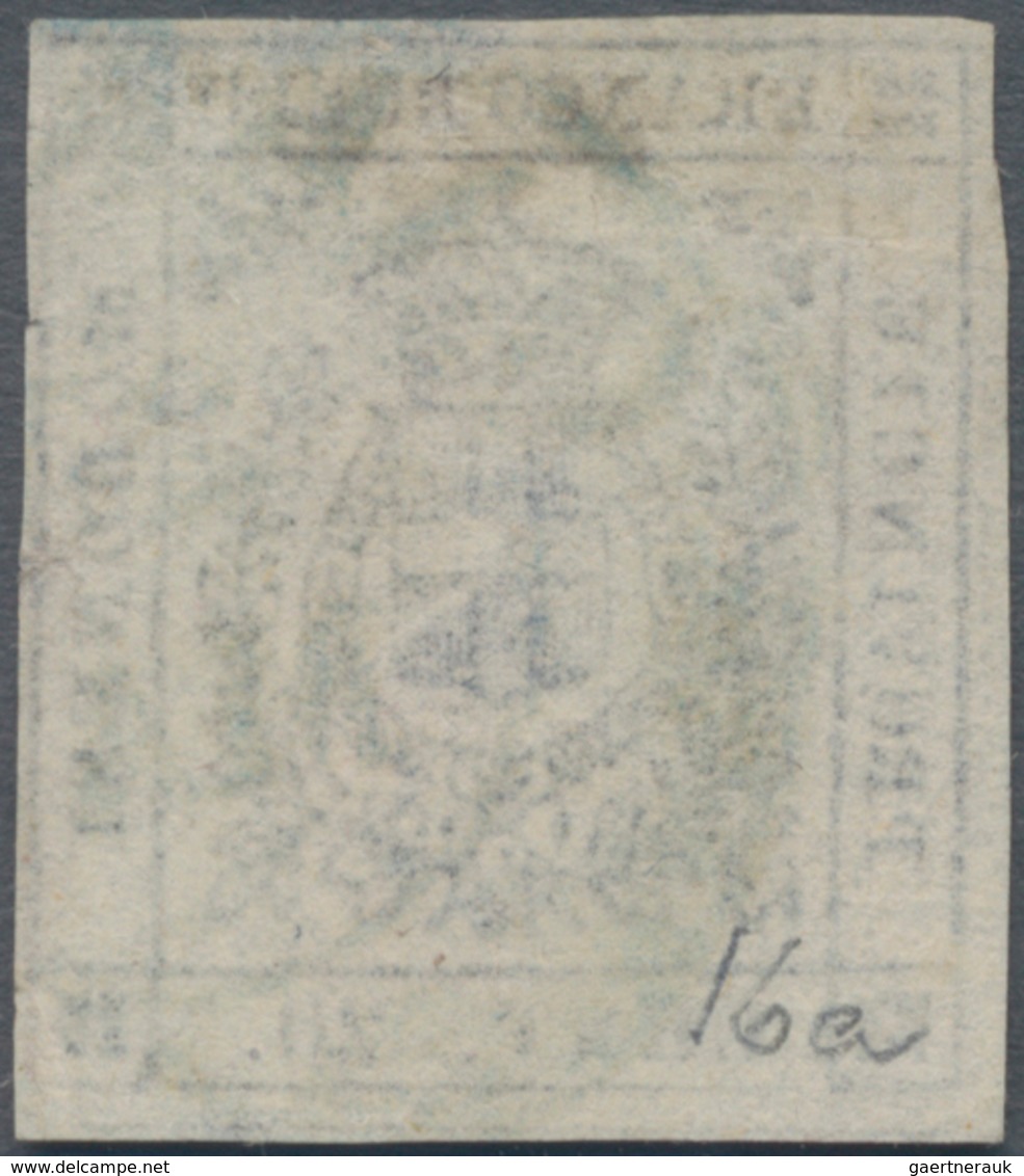 Italien - Altitalienische Staaten: Modena: 1859, 20 C Lilac Cancelled With A Blue Postmark, Full Mar - Modena