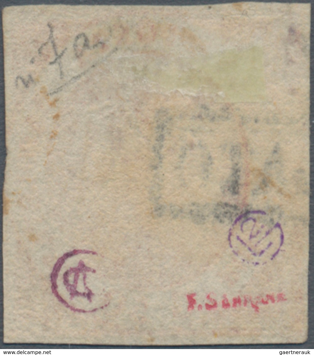 Italien - Altitalienische Staaten: Neapel: 1858, 50 Gr Brownish Rose Cancelled With Frame Postmark, - Napels