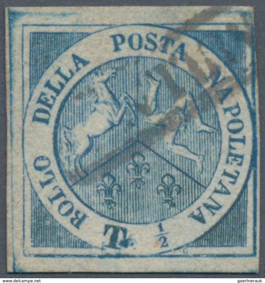 Italien - Altitalienische Staaten: Neapel: 1860, 1/2 Tornese With "Trinacria" Cancelled By Frame Pos - Napels