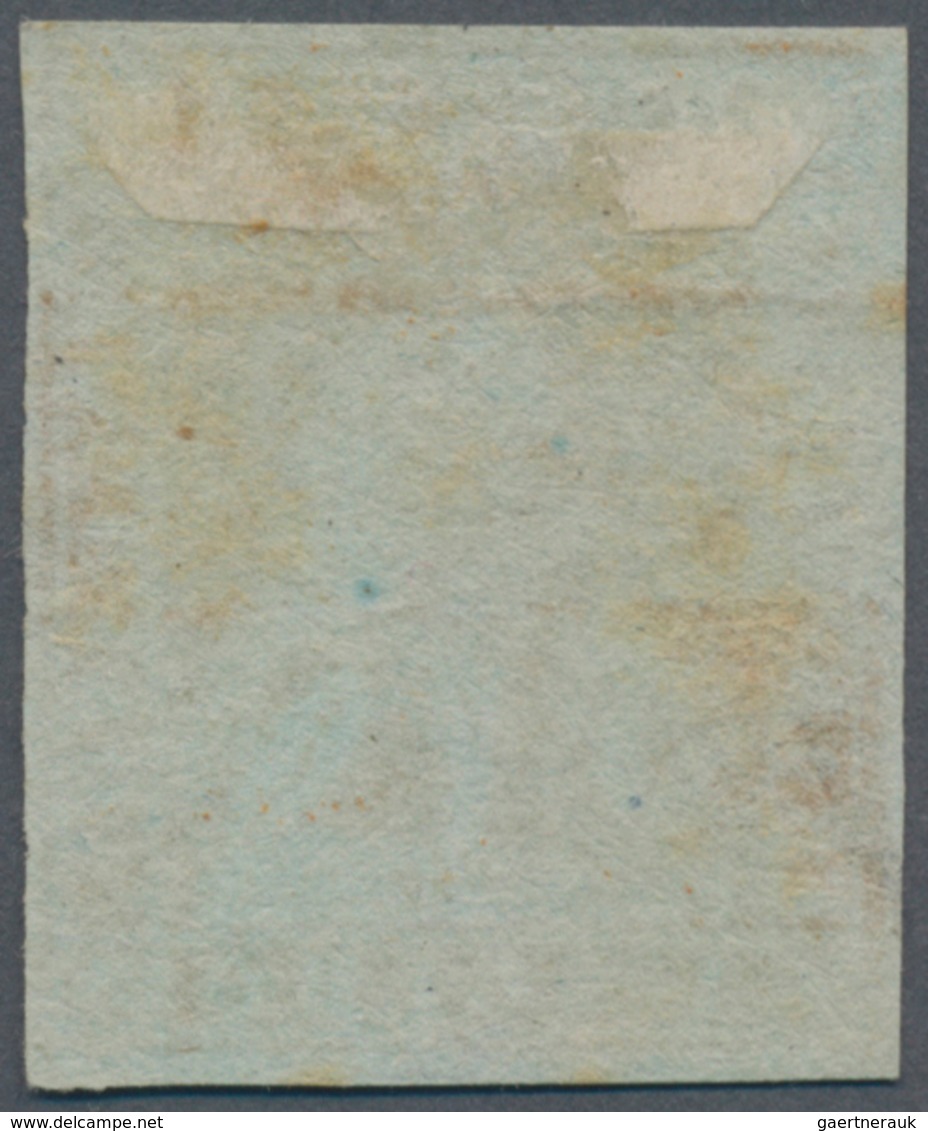 Italien - Altitalienische Staaten: Toscana: 1851, 1 Soldo Ochre On Grey Paper Cancelled With Circle - Tuscany