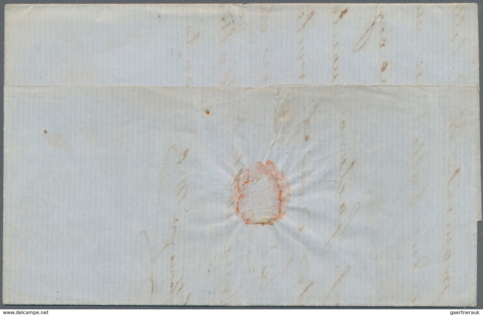 Italien: 1863, 15c Light Blue Grey Tied By Circle Cancel NOVI On Complete Folded Letter To Torino, W - Ongebruikt