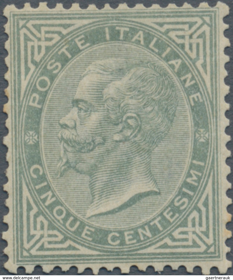 Italien: 1866, 5 C Grey-green Mint Never Hinged, The Stamp Is Good Centered And Perforated, All In G - Ongebruikt