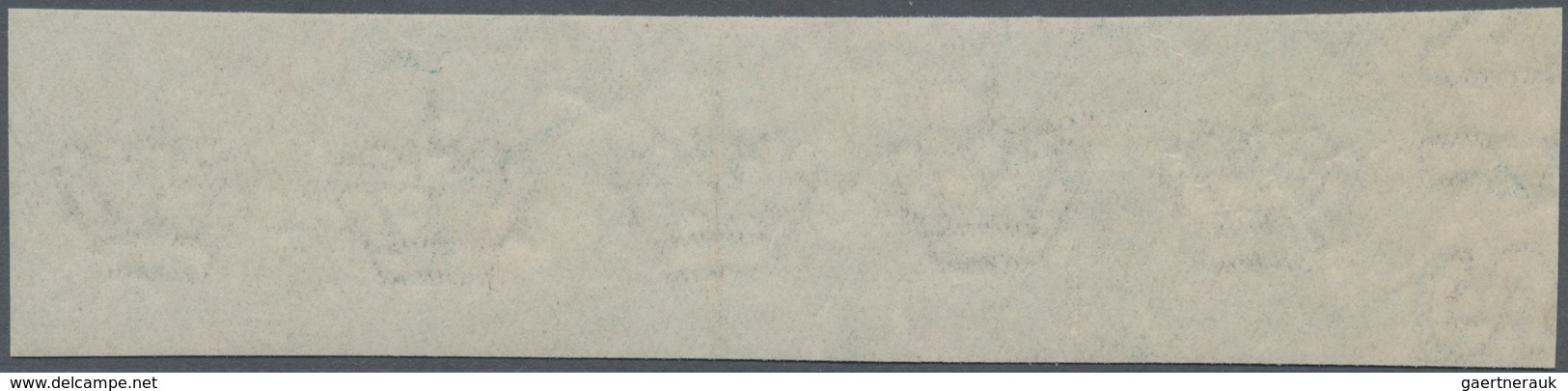 Italien: 1863. Proof Of The Adopted Watermark "Crown", Horizontal Strip Of Five, Imperforated. From - Ongebruikt