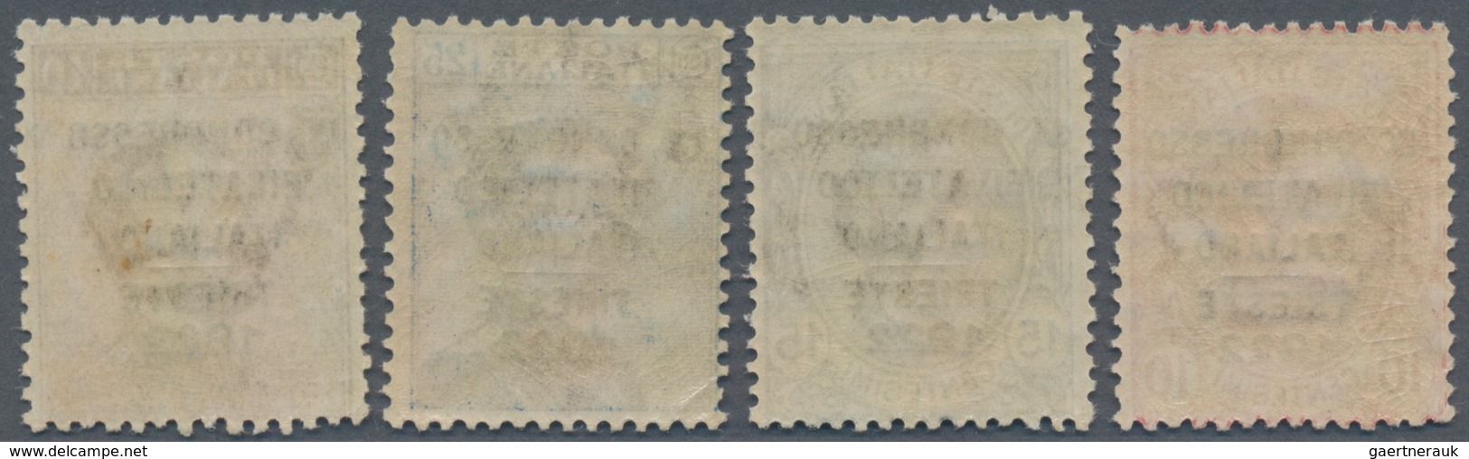 Italien: 1922. Ninth Italian Philatelic Congress, Trieste. Definitives Of 1906/08 Overprinted "IX CO - Mint/hinged